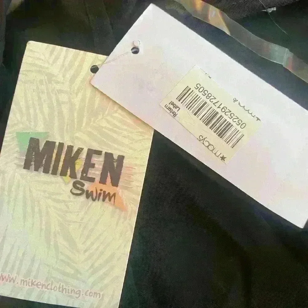 MIKEN Swim Coverup Black Tassles sz M
